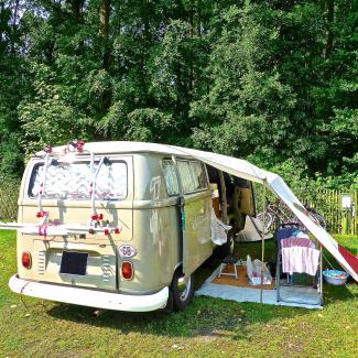 Loire valley Camping combi rétro